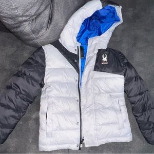 Spyder Kids Jacket - Black, Gray, and Blue